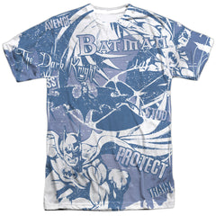 Batman Comics Dark Protector Men's Regular Fit Polyester Short-Sleeve T-Shirt