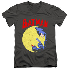 Batman Comics Detective 75 Men's 30/1 Cotton Slim V-Neck T-Shirt