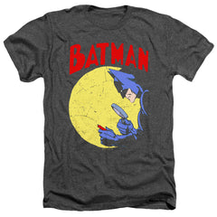 Batman Comics Detective 75 Men's 30/1 Heather 60 40 Poly Short-Sleeve T-Shirt