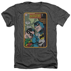 Batman Comics Detective #380 Men's 30/1 Heather 60 40 Poly Short-Sleeve T-Shirt