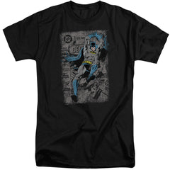 Batman Comics Detective #487 Distress Men's 18/1 Tall Cotton Short-Sleeve T-Shirt