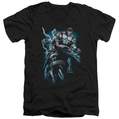 Batman Comics Evil Rising Men's 30/1 Cotton Slim V-Neck T-Shirt