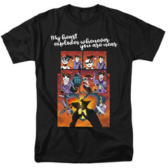 Batman Comics Explode Men's 18/1 Cotton Short-Sleeve T-Shirt
