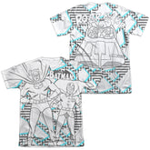 Batman Comics Gaudy Bat (Front/Back Print) Men's Regular Fit Poly Cotton Short-Sleeve T-Shirt