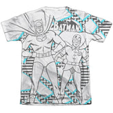 Batman Comics Gaudy Bat Men's Regular Fit Poly Cotton Short-Sleeve T-Shirt