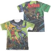 Batman Comics Getaway (Front/Back Print) Men's Regular Fit Poly Cotton Short-Sleeve T-Shirt