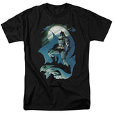 Batman Comics Glow Of The Moon Men's 18/1 Cotton Short-Sleeve T-Shirt