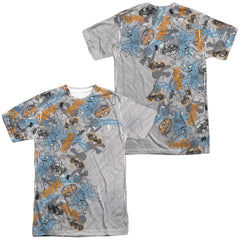 Batman Comics Gotham Knight Sketchy (Front/Back Print) Men's Regular Fit Polyester Short-Sleeve T-Shirt