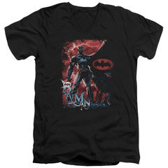 Batman Comics Gotham Reign Men's 30/1 Cotton Slim V-Neck T-Shirt
