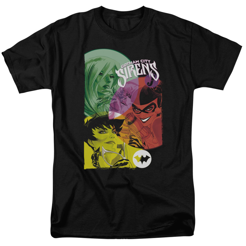 Batman Comics Gotham Sirens Men's 18/1 Cotton Short-Sleeve T-Shirt