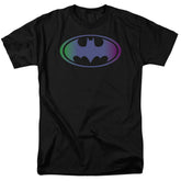 Batman Comics Gradient Bat Logo Men's 18/1 Cotton Short-Sleeve T-Shirt