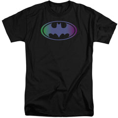 Batman Comics Gradient Bat Logo Men's 18/1 Tall Cotton Short-Sleeve T-Shirt