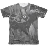 Batman Comics Grey Race Men's Regular Fit Poly Cotton Short-Sleeve T-Shirt