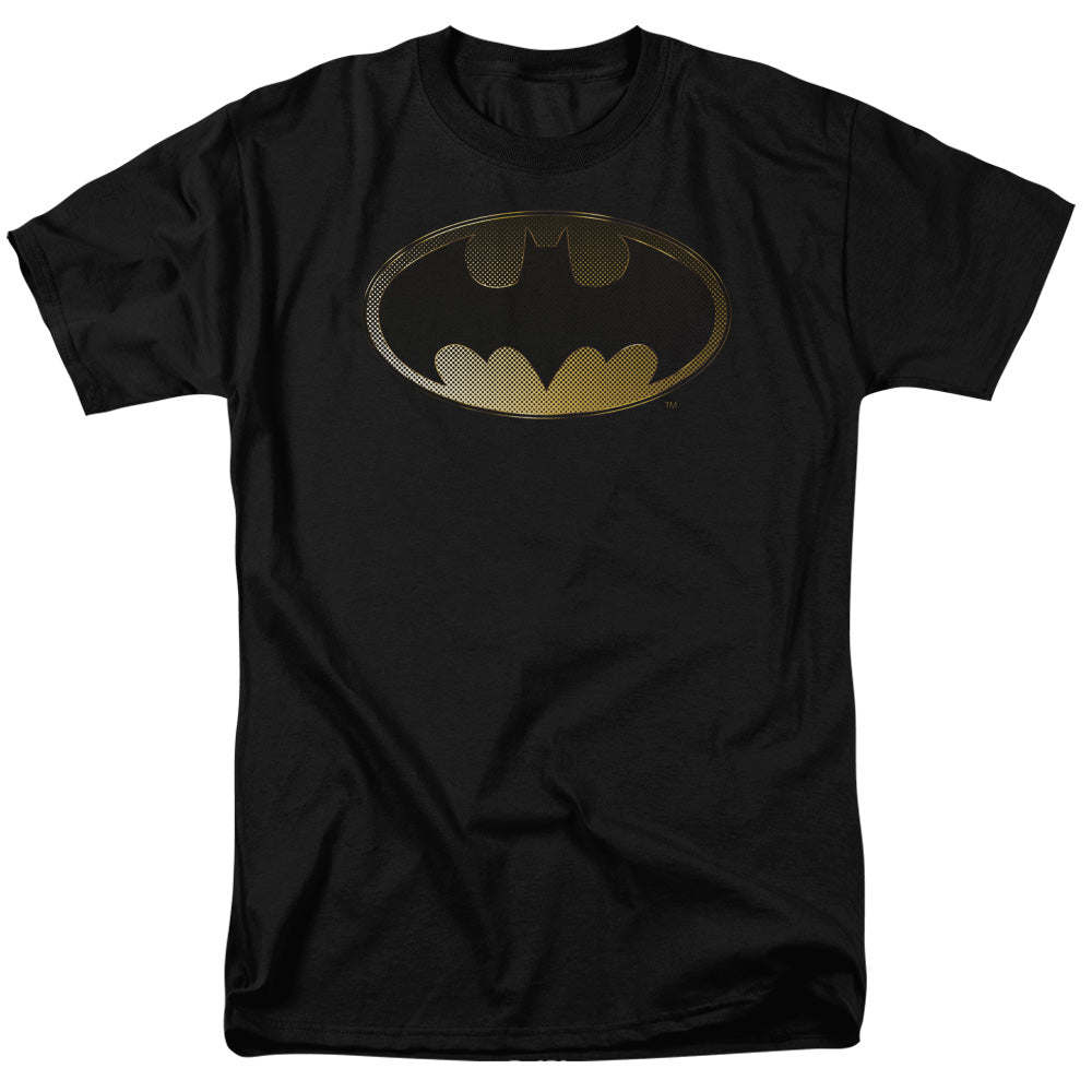 Batman Comics Halftone Bat Men's 18/1 Cotton Short-Sleeve T-Shirt