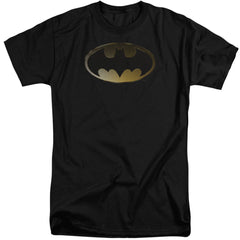 Batman Comics Halftone Bat Men's 18/1 Tall Cotton Short-Sleeve T-Shirt