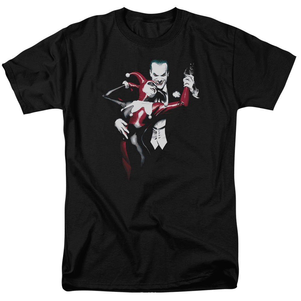 Batman Comics Harley And Joker Men's 18/1 Cotton Short-Sleeve T-Shirt