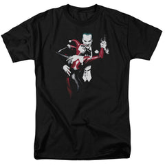 Batman Comics Harley And Joker Men's 18/1 Cotton Short-Sleeve T-Shirt