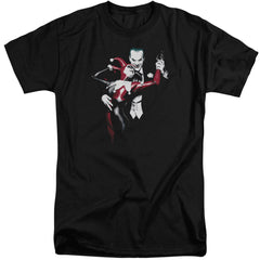 Batman Comics Harley And Joker Men's 18/1 Tall Cotton Short-Sleeve T-Shirt