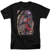 Batman Comics Harley First Men's 18/1 Cotton Short-Sleeve T-Shirt
