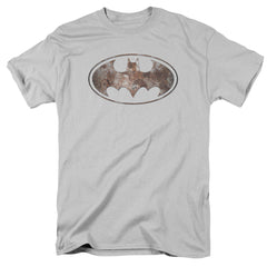 Batman Comics Heavy Rust Logo Men's 18/1 Cotton Short-Sleeve T-Shirt