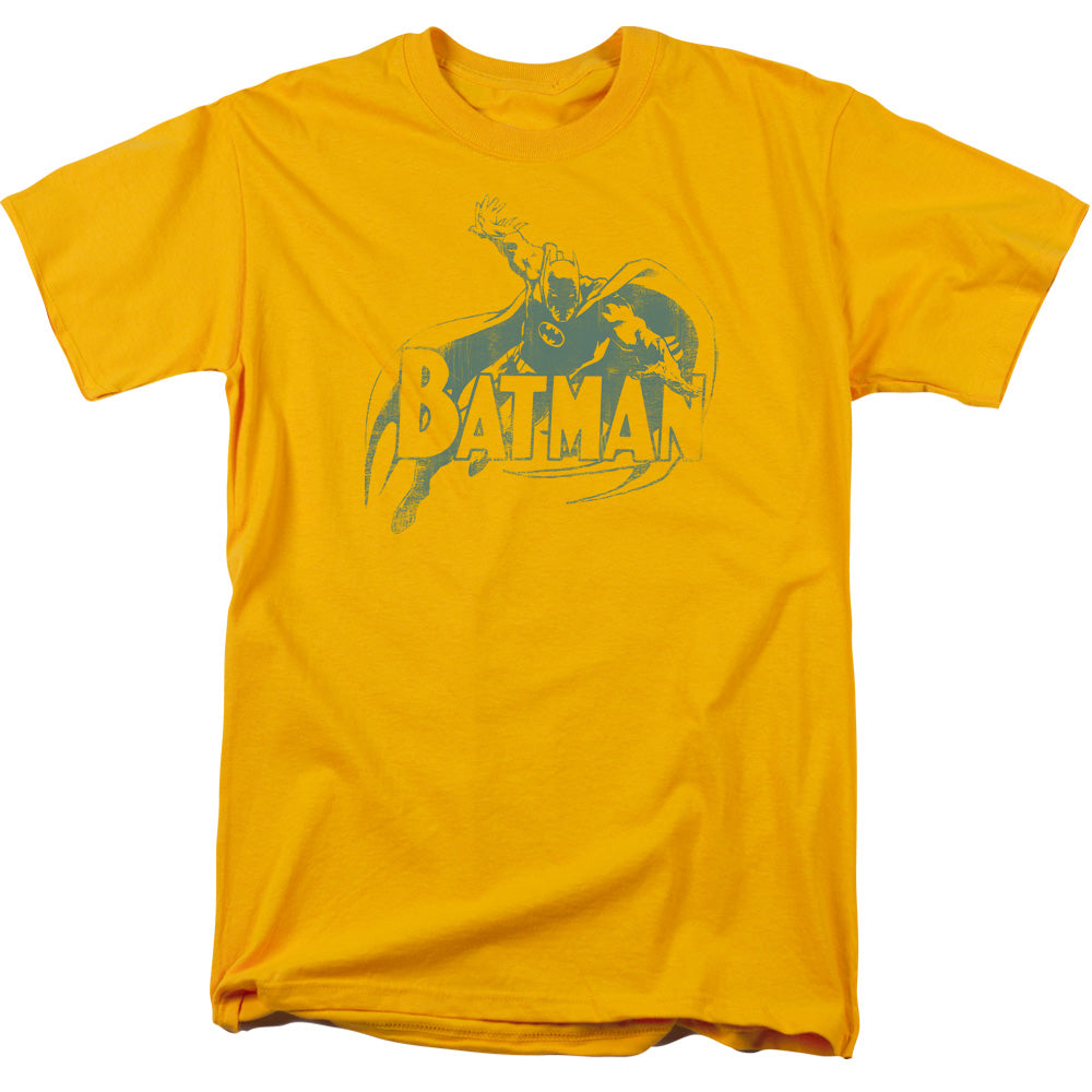 Batman Comics Heres Batman Men's 18/1 Cotton Short-Sleeve T-Shirt