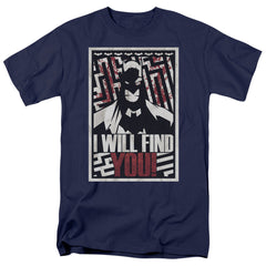 Batman Comics I Will Fnd You Men's 18/1 Cotton Short-Sleeve T-Shirt
