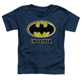 Batman Comics Im Batman Toddler 18/1 Cotton Short-Sleeve T-Shirt