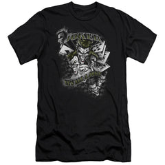 Batman Comics Its All A Joke Men's Ultra-Soft 30/1 Cotton Slim Short-Sleeve T-Shirt