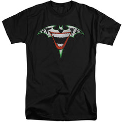 Batman Comics Joker Bat Logo Men's 18/1 Tall Cotton Short-Sleeve T-Shirt