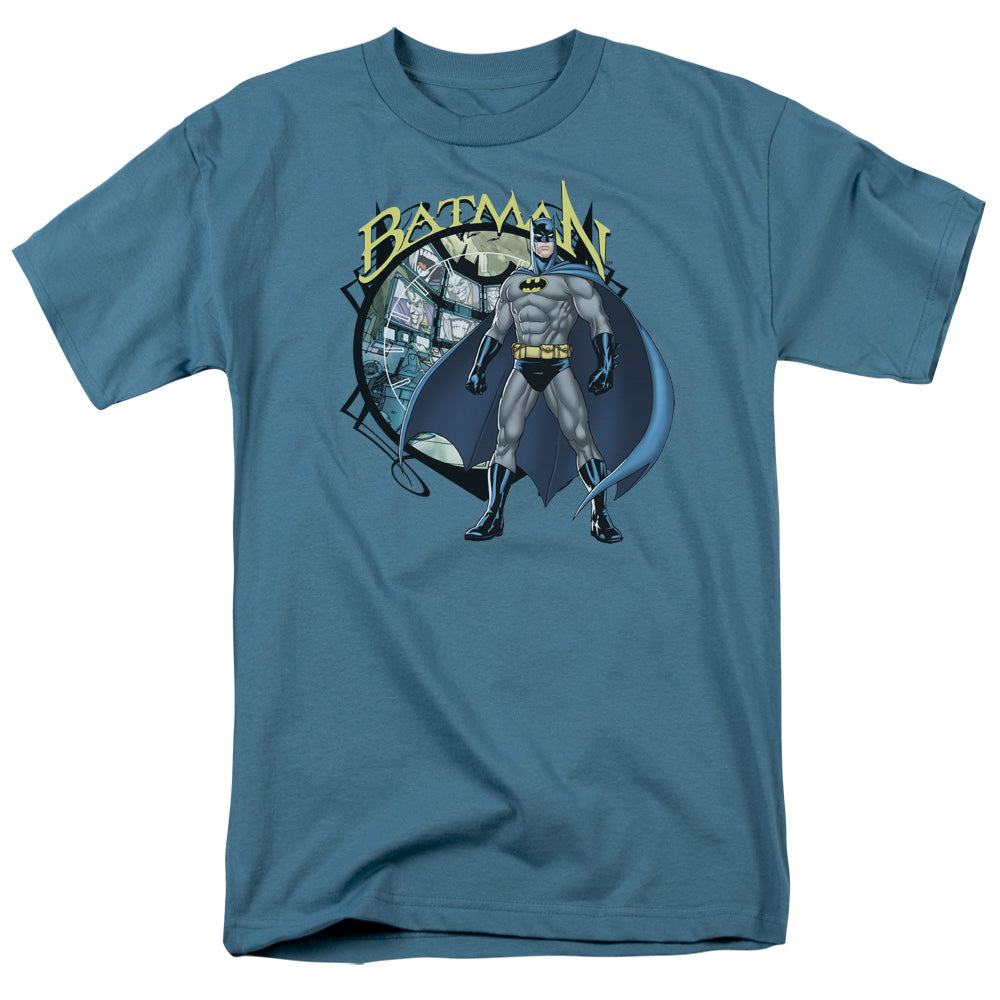 Batman Comics Joker Case Files Men's 18/1 Cotton Short-Sleeve T-Shirt
