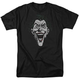 Batman Comics Joker Lines Men's 18/1 Cotton Short-Sleeve T-Shirt