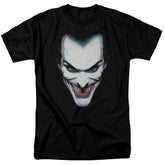 Batman Comics Joker Portrait Men's 18/1 Cotton Short-Sleeve T-Shirt