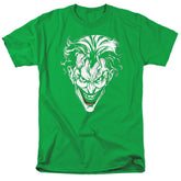 Batman Comics Joker Red On Green Men's 18/1 Cotton Short-Sleeve T-Shirt