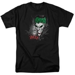 Batman Comics Joker Sprays The City Men's 18/1 Cotton Short-Sleeve T-Shirt