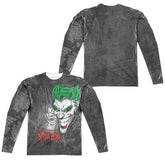 Batman Comics Joker Sprays The City Men's Regular Fit Polyester Long-Sleeve T-Shirt