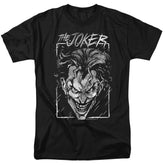 Batman Comics Joker Storm On Black Men's 18/1 Cotton Short-Sleeve T-Shirt