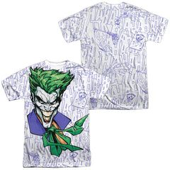 Batman Comics Laugh Clown Laugh Men's Regular Fit Polyester Short-Sleeve T-Shirt