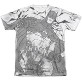 Batman Comics Liney Sub Men's Regular Fit Poly Cotton Short-Sleeve T-Shirt