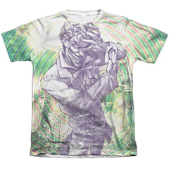 Batman Comics Mad Mad Swirl Men's Regular Fit Poly Cotton Short-Sleeve T-Shirt
