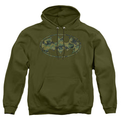 Batman Comics Marine Camo Shield Men's Pull-Over 75 25 Poly Hoodie