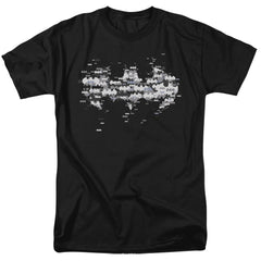Batman Comics Multi Bat Logo Men's 18/1 Cotton Short-Sleeve T-Shirt