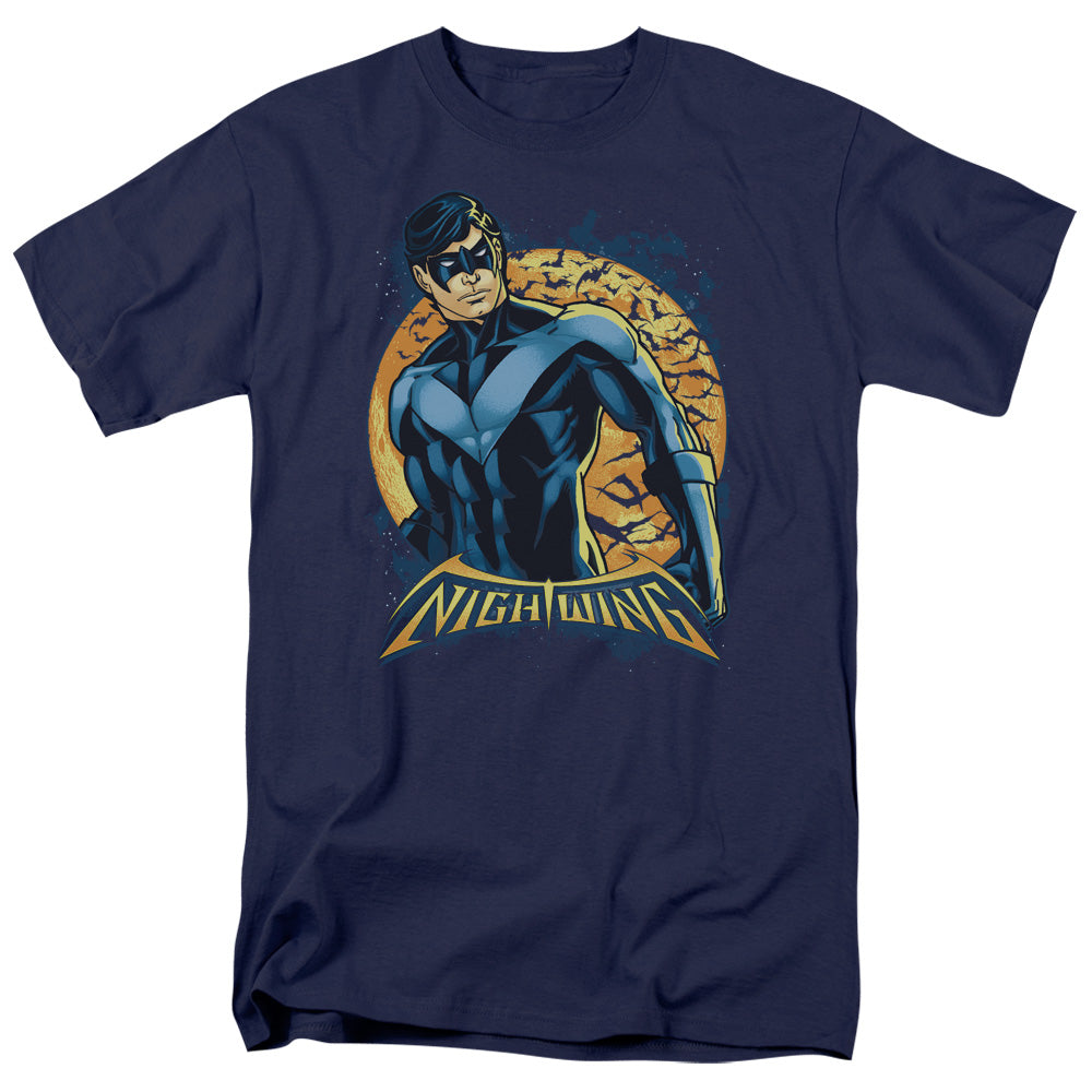 Batman Comics Nightwing Moon Men's 18/1 Cotton Short-Sleeve T-Shirt
