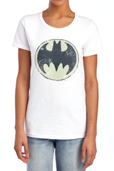 Batman Comics Old Time Logo Women's 18/1 Cotton Short-Sleeve T-Shirt
