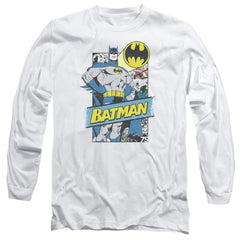 Batman Comics Out Of The Pages Men's 18/1 Cotton Long-Sleeve T-Shirt
