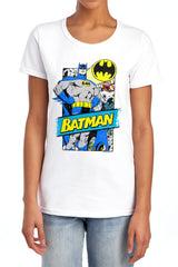 Batman Comics Out Of The Pages Women's 18/1 Cotton Short-Sleeve T-Shirt