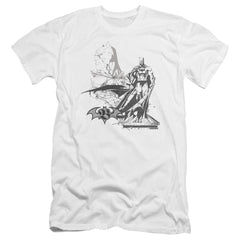 Batman Comics Overseer Men's Ultra-Soft 30/1 Cotton Slim Short-Sleeve T-Shirt