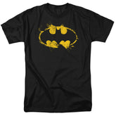 Batman Comics Paint Roller Logo Men's 18/1 Cotton Short-Sleeve T-Shirt