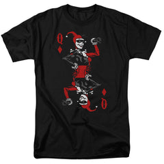 Batman Comics Quinn Of Diamonds Men's 18/1 Cotton Short-Sleeve T-Shirt