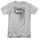 Batman Comics Rivited Metal Logo Men's 18/1 Cotton Short-Sleeve T-Shirt
