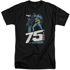 Batman Comics Rooftop Men's 18/1 Tall Cotton Short-Sleeve T-Shirt